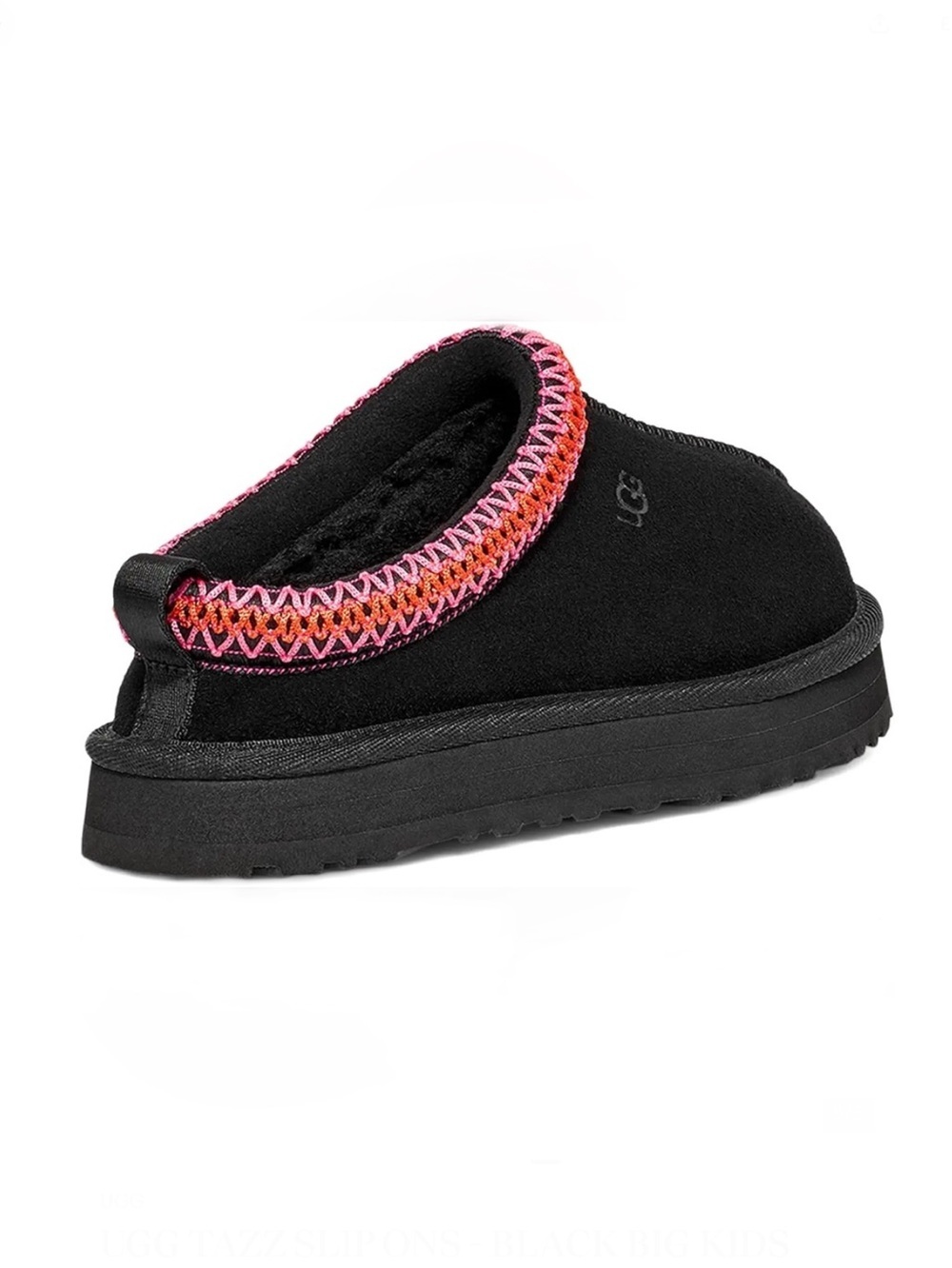 UGG TAZZ SLIP ONS - BLACK BIG KIDS SIZE 4 (NEW WITH TAGS) A10 - Picture 5 of 5